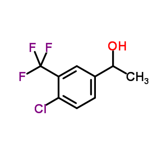 1-[4-cHloro-3-(trifluoromethyl)phenyl]ethan-1-ol Structure,348-84-5Structure