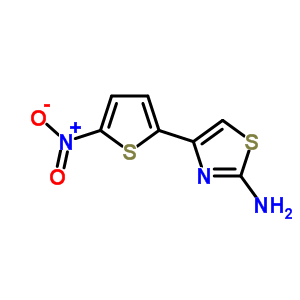 4-(5-Nitro-2-thienyl)-2-thiazolamine Structure,34801-16-6Structure