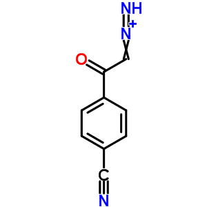 Benzonitrile,4-(2-diazoacetyl)- Structure,3490-50-4Structure