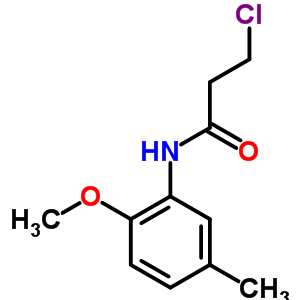 3-Chloro-n-(2-methoxy-5-methylphenyl)propanamide Structure,349122-20-9Structure