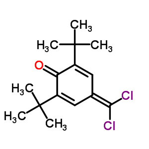 4-(Dichloromethylidene)-2,6-ditert-butyl-cyclohexa-2,5-dien-1-one Structure,34959-61-0Structure