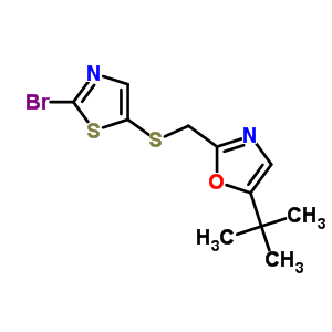 2-((2-Bromothiazol-5-ylthio)-methyl)-5-tert-butyloxazole Structure,350511-08-9Structure