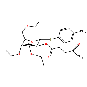 (3S,4r,5r,6s)-4-oxo-pentanoic acid 4,5-bis-benzyloxy-6-benzyloxymethyl-2-p-tolylsulfan Structure,350600-54-3Structure