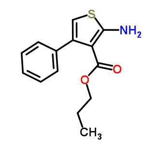 Propyl 2-amino-4-phenylthiophene-3-carboxylate Structure,350988-43-1Structure