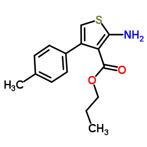 Propyl 2-amino-4-(4-methylphenyl)thiophene-3-carboxylate Structure,350997-19-2Structure