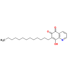 5,8-Quinolinedione,6-hydroxy-7-tridecyl- Structure,35100-82-4Structure