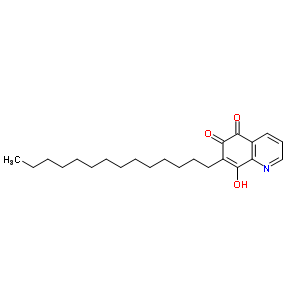 8-Hydroxy-7-tetradecyl-quinoline-5,6-dione Structure,35100-83-5Structure