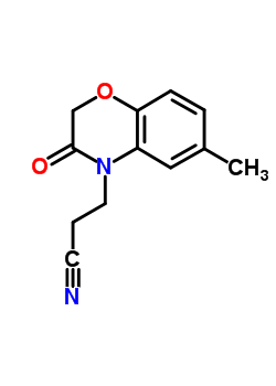 3-(6-Methyl-2H-1,4-benzoxazin-3(4H)-one-4-yl)-propionitrile Structure,351003-19-5Structure