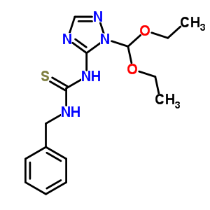 1-Benzyl-3-[2-(diethoxymethyl)-1,2,4-triazol-3-yl]thiourea Structure,35101-91-8Structure