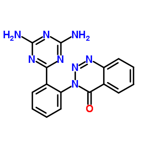 1,2,3-Benzotriazin-4(3h)-one,3-[2-(4,6-diamino-1,3,5-triazin-2-yl)phenyl]- Structure,35107-27-8Structure