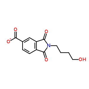 2-(4-Hydroxy-butyl)-1,3-dioxo-2,3-dihydro-1H-isoindole-5-carboxylic acid Structure,351334-92-4Structure