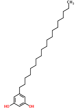 1,3-Dihydroxy-5-nonadecylbenzen Structure,35176-46-6Structure