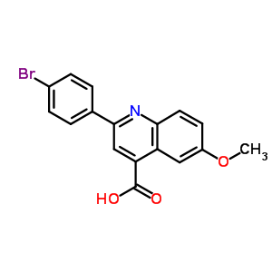 2-(4-Bromo-phenyl)-6-methoxy-quinoline-4-carboxylic acid Structure,35181-24-9Structure