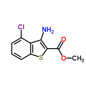 Methyl 3-amino-4-chloro-1-benzothiophene-2-carboxylate Structure,35212-86-3Structure