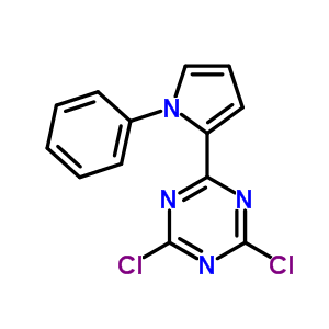 2,4-Dichloro-6-(1-phenylpyrrol-2-yl)-1,3,5-triazine Structure,35252-63-2Structure