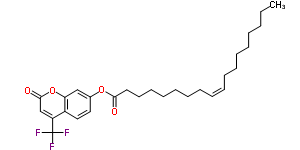 (9Z)-9-octadecenoic acid 2-oxo-4-(trifluoromethyl)-2h-1-benzopyran-7-ylester Structure,352525-07-6Structure