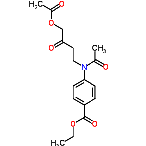 Ethyl 4-[acetyl-(4-acetyloxy-3-oxo-butyl)amino]benzoate Structure,35260-30-1Structure