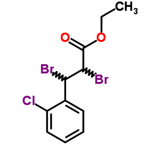 Benzenepropanoic acid, a,b-dibromo-2-chloro-, ethyl ester Structure,35282-98-5Structure