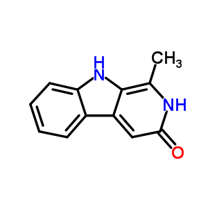 3H-pyrido[3,4-b]indol-3-one, 2,9-dihydro-1-methyl- Structure,35296-52-7Structure