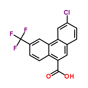 9-Phenanthrenecarboxylicacid, 3-chloro-6-(trifluoromethyl)- Structure,35315-65-2Structure