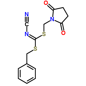 Benzyl [(2,5-dioxopyrrolidin-1-yl)methyl]cyanocarbonimidodithioate Structure,353254-68-9Structure