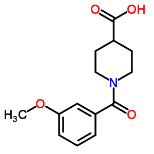 1-(3-Methoxybenzoyl)piperidine-4-carboxylic acid Structure,353465-22-2Structure