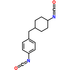 4-[(4-Isocyanatocyclohexyl)methyl ]phenyl isocyanate Structure,35438-85-8Structure