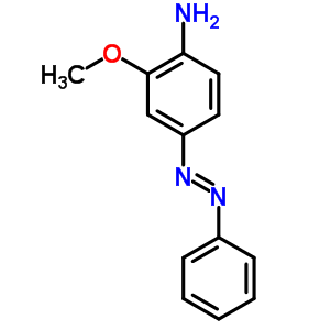 Benzenamine,2-methoxy-4-(2-phenyldiazenyl)- Structure,3544-23-8Structure