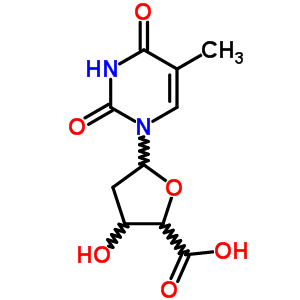 Thymidine-5-carboxylic acid Structure,3544-99-8Structure