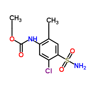 N-[4-(aminosulfonyl)-5-chloro-2-methylphenyl]carbamic acid ethyl ester Structure,35442-35-4Structure