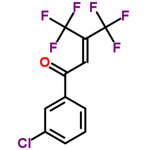 2-Buten-1-one,1-(3-chlorophenyl)-4,4,4-trifluoro-3-(trifluoromethyl)- Structure,35443-98-2Structure