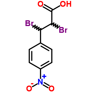 3-(4-Nitrophenyl)-2,3-dibromopropionic acid Structure,35447-78-0Structure