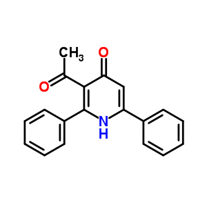 3-Acetyl-2,6-diphenyl-1h-pyridin-4-one Structure,35466-36-5Structure