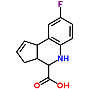 8-Fluoro-3a,4,5,9b-tetrahydro-3h-cyclopenta[c]-quinoline-4-carboxylic acid Structure,354816-24-3Structure