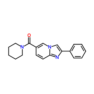 Methanone,(2-phenylimidazo[1,2-a]pyridin-6-yl)-1-piperidinyl- Structure,3549-71-1Structure