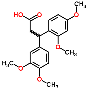 Benzenepropanoic acid, b-(2,4-dimethoxyphenyl)-3,4-dimethoxy- Structure,35582-73-1Structure