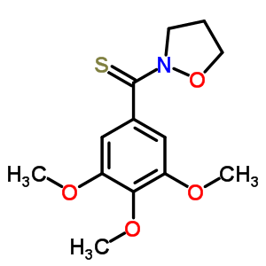 2-(3,4,5-Trimethoxythiobenzoyl)isoxazolidine Structure,35624-96-5Structure