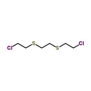 Ethane,1,2-bis[(2-chloroethyl)thio]- Structure,3563-36-8Structure