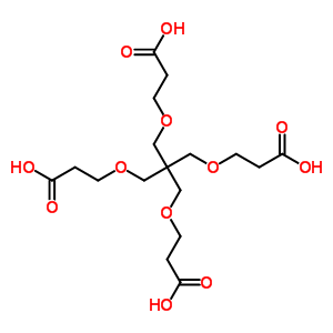 Propanoic acid,3,3-[[2,2-bis[(2-carboxyethoxy)methyl]-1,3-propanediyl]bis(oxy)]bis- Structure,35638-19-8Structure