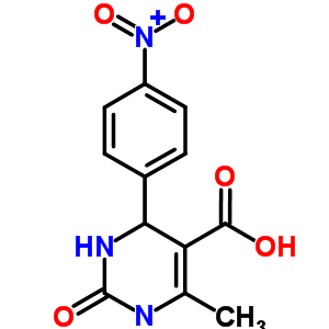 1,2,3,4-Tetrahydro-6-methyl-4-(4-nitrophenyl)-2-oxo-5-pyrimidinecarboxylic acid Structure,356566-57-9Structure