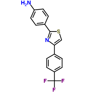 4-(4-(4-(Trifluoromethyl)phenyl)thiazol-2-yl)benzenamine Structure,35666-81-0Structure