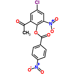 Ethanone,1-[5-chloro-3-nitro-2-[(4-nitrobenzoyl)oxy]phenyl ]- Structure,357166-49-5Structure