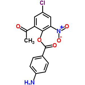 Ethanone,1-[2-[(4-aminobenzoyl)oxy]-5-chloro-3-nitrophenyl ]- Structure,357166-51-9Structure