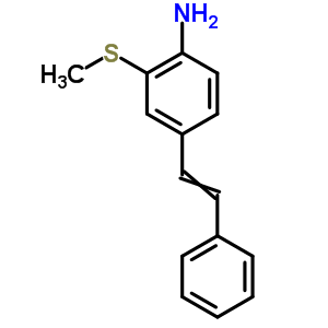 2-Methylsulfanyl-4-(2-phenylethenyl)aniline Structure,35717-50-1Structure