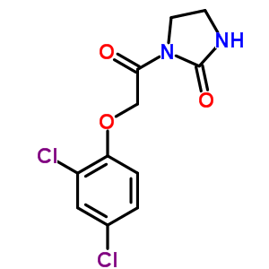 2-Imidazolidinone,1-[2-(2,4-dichlorophenoxy)acetyl]- Structure,35767-81-8Structure