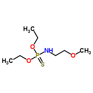 N-diethoxyphosphinothioyl-2-methoxy-ethanamine Structure,35812-41-0Structure