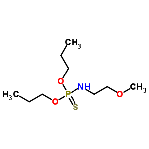 N-dipropoxyphosphinothioyl-2-methoxy-ethanamine Structure,35812-42-1Structure