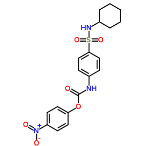 (4-Nitrophenyl) n-[4-(cyclohexylsulfamoyl)phenyl]carbamate Structure,35819-81-9Structure