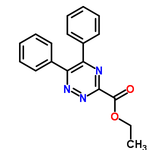 1,2,4-Triazine-3-carboxylicacid, 5,6-diphenyl-, ethyl ester Structure,35883-52-4Structure