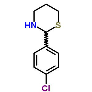 2H-1,3-thiazine,2-(4-chlorophenyl)tetrahydro- Structure,3592-68-5Structure